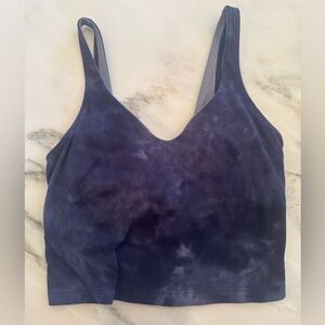 Lululemon Align Tank dark blue tie dye, size 4 EUC